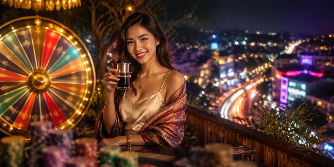 Người dùng trải nghiệm roulette tại quán cà phê ở Đà Lạt