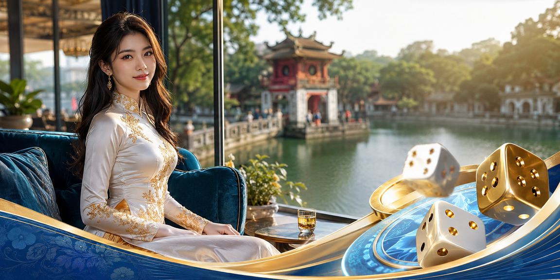 Người phụ nữ mặc áo dài tại Hà Nội chơi Tài Xỉu trực tuyến